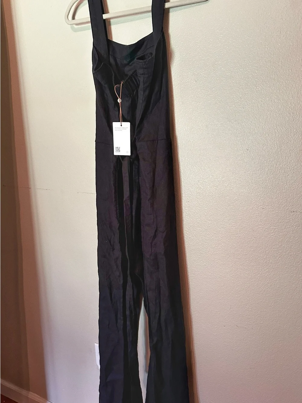 Quince 100% European Linen Square Neck Jumpsuit